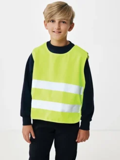 Gift Campaign Gilet ad alta visibilità personalizzati riflettenti per bambini taglia S in RPET></noscript> Gilet Alta Visibilità