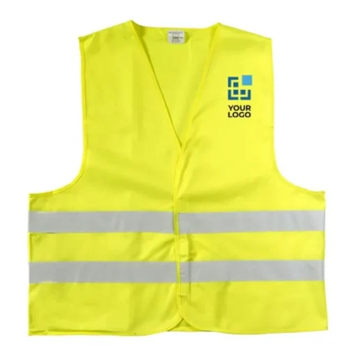 Gift Campaign Gilet ad alta visibilità personalizzati in poliestere giallo o arancione taglia M> Gilet Alta Visibilità