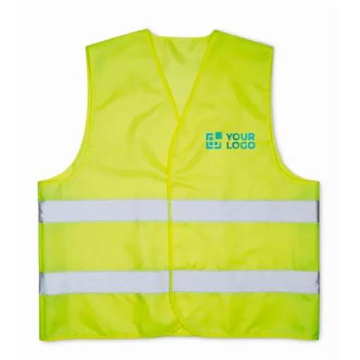 Gift Campaign Gilet ad alta visibilità personalizzati in poliestere con bande riflettenti> Gilet Alta Visibilità