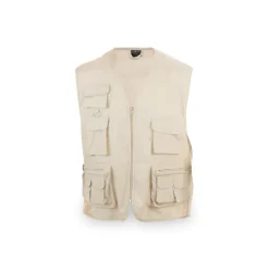 Gift Campaign Gilet da lavoro con molte tasche in cotone e poliestere MKT Soviet></noscript> Smanicati