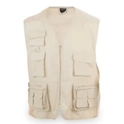 Gift Campaign Gilet da lavoro con molte tasche in cotone e poliestere MKT Soviet></noscript> Smanicati