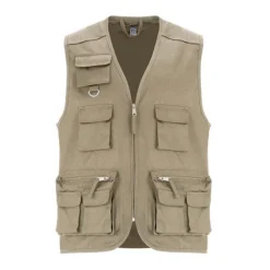 Gift Campaign Gilet da lavoro con tasche in cotone e poliestere 200g/m2 Roly Venera></noscript> Smanicati