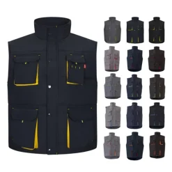 Gift Campaign Gilet da lavoro unisex multitasche in poliestere 120 g/m2 Velilla></noscript> Smanicati