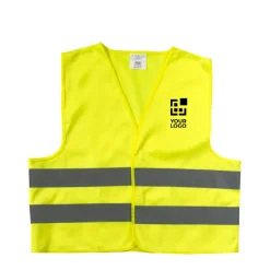 Gift Campaign Gilet d'emergenza certificato per bambini XXS in poliestere 150D> Gilet Alta Visibilità
