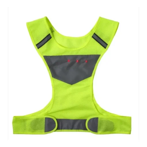 Gift Campaign Gilet d'emergenza giallo fluo alta visibilità in nylon 600 D con luci> Gilet Alta Visibilità|Gadget Per Bicicletta