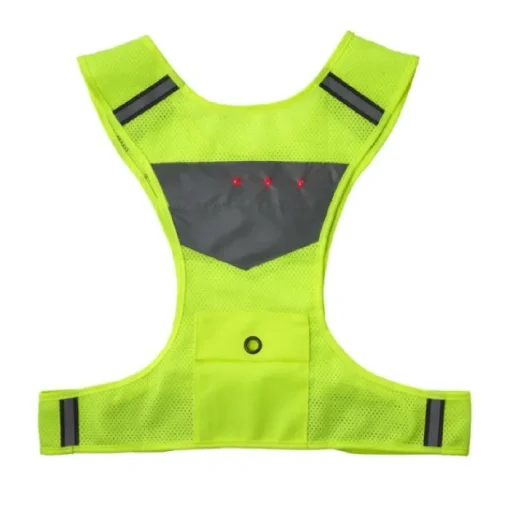 Gift Campaign Gilet d'emergenza giallo fluo alta visibilità in nylon 600 D con luci> Gilet Alta Visibilità|Gadget Per Bicicletta