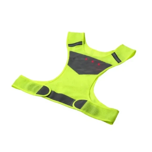 Gift Campaign Gilet d'emergenza giallo fluo alta visibilità in nylon 600 D con luci> Gilet Alta Visibilità|Gadget Per Bicicletta