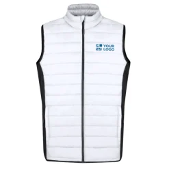 Gift Campaign Gilet imbottito in soft shell e poliestere con fianco e dettagli neri><noscript><img width=
