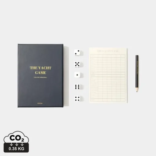 Gift Campaign Gioco dei 5 dadi in elegante scatola personalizzabile con logo Yatzy> Giochi E Passatempo