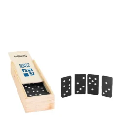 Gift Campaign Gioco del domino in scatola di legno da personalizzare WoodBox> Giochi E Passatempo