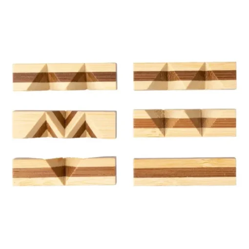 Gift Campaign Gioco di pazienza in legno di bambù con 6 pezzi> Giochi E Passatempo