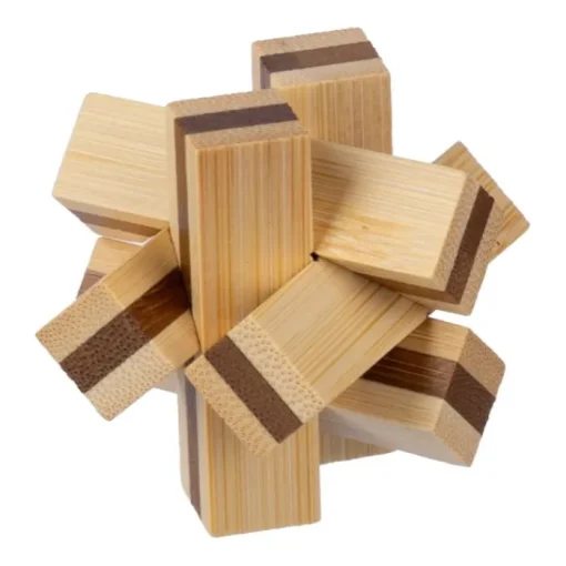 Gift Campaign Gioco di pazienza in legno di bambù con 6 pezzi> Giochi E Passatempo