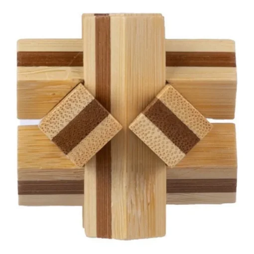 Gift Campaign Gioco di pazienza in legno di bambù con 6 pezzi> Giochi E Passatempo
