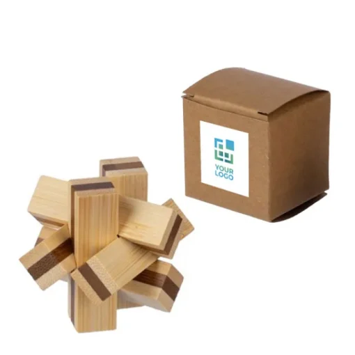 Gift Campaign Gioco di pazienza in legno di bambù con 6 pezzi> Giochi E Passatempo