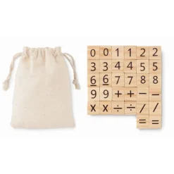 Gift Campaign Gioco educativo in legno per tabelline in sacchetto di cotone EduCount> Giochi E Passatempo