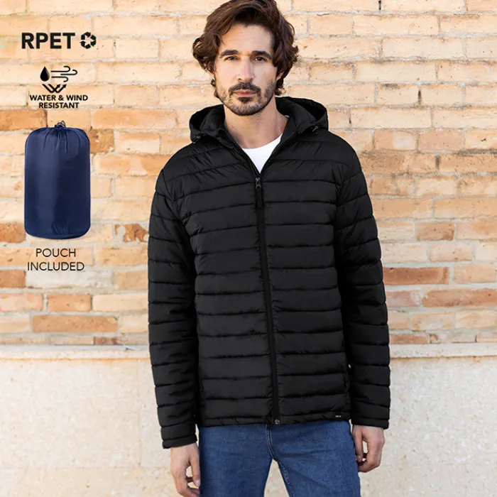 Gift Campaign Giubbotto in 100% rPET impermeabile con cappuccio regolabile> Giubbotti