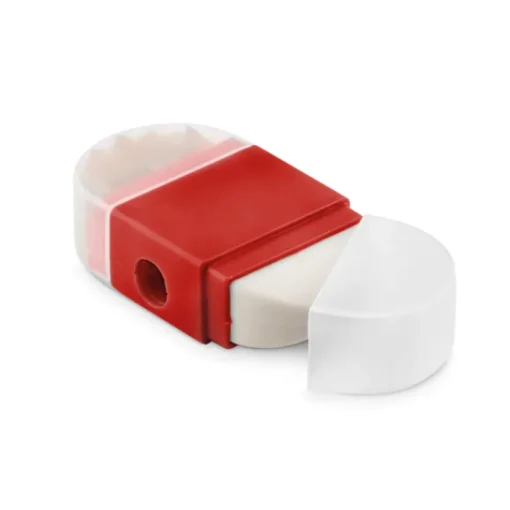 Gift Campaign Gomma da cancellare promozionale con temperino Duo> Gadget Per La Scuola|Gadget Per L'Ufficio