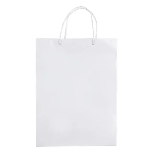 Gift Campaign Grande busta di carta laminata da 200g/m2 colorata con manici in corda> Buste Di Carta