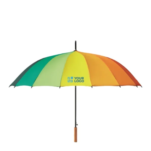 Gift Campaign Grande ombrello con motivo arcobaleno con 16 panelli Ø120 Rainbow Large> Ombrelli Da Golf