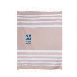 Gift Campaign Grande pareo in cotone riciclato con frange bianche 145 g/m2><noscript><img width=