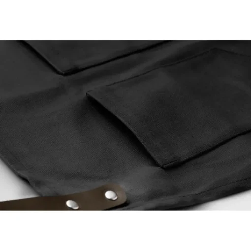 Gift Campaign Grembiule con logo con 2 tasche in canvas cerato e dettagli in pelle BBQ> Grembiuli Personalizzati