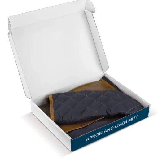 Gift Campaign Grembiule con tasca frontale in PU e guanto da barbecue coordinato> Grembiuli Personalizzati