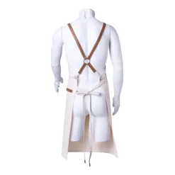 Gift Campaign Grembiule in cotone canvas con nastri regolabili in similpelle 340g/m2><noscript><img width=