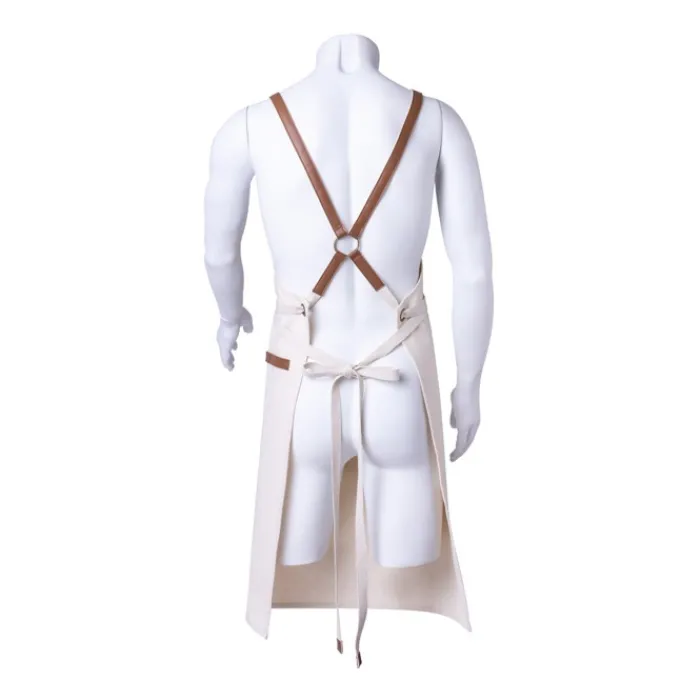 Gift Campaign Grembiule in cotone canvas con nastri regolabili in similpelle 340g/m2> Grembiuli Personalizzati