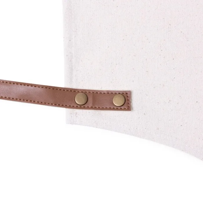 Gift Campaign Grembiule in cotone canvas con nastri regolabili in similpelle 340g/m2> Grembiuli Personalizzati