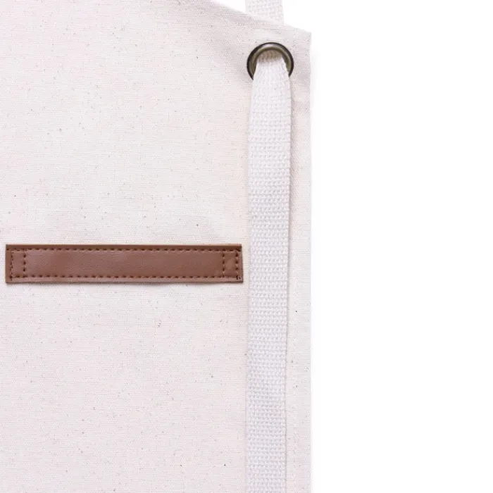 Gift Campaign Grembiule in cotone canvas con nastri regolabili in similpelle 340g/m2> Grembiuli Personalizzati