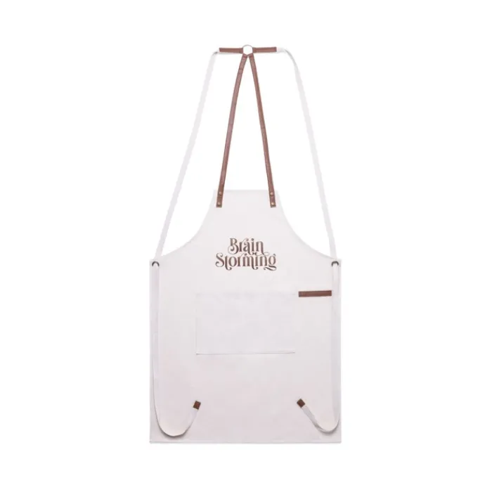 Gift Campaign Grembiule in cotone canvas con nastri regolabili in similpelle 340g/m2> Grembiuli Personalizzati