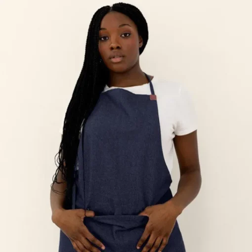 Gift Campaign Grembiule in denim di cotone con dettagli in PU 190 g/m2> Grembiuli Personalizzati