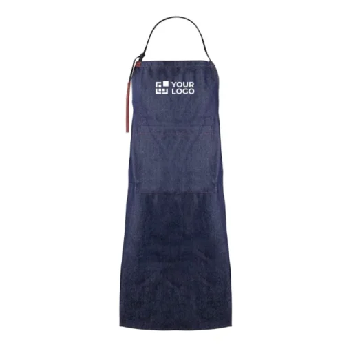 Gift Campaign Grembiule in denim di cotone con dettagli in PU 190 g/m2> Grembiuli Personalizzati