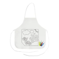 Gift Campaign Grembiule per bambini con 4 pennarelli da colorare 80 g/m2> Grembiuli Personalizzati