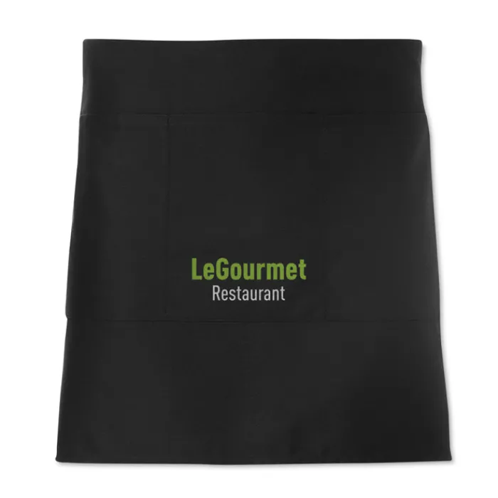 Gift Campaign Grembiule promozionale serigrafato corto da 195 g/m2 Bistro> Grembiuli Personalizzati