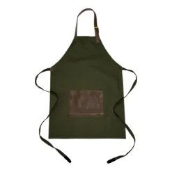 Gift Campaign Grembiule regolabile in tela con tasca frontale in pelle da 450g/m2> Grembiuli Personalizzati