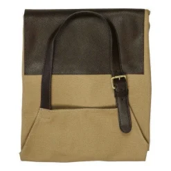 Gift Campaign Grembiule regolabile in tela con tasca frontale in pelle da 450g/m2><noscript><img width=