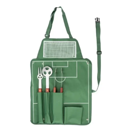 Gift Campaign Grembiule speciale per barbecue con 4 utensili a tema calcio> Grembiuli Personalizzati