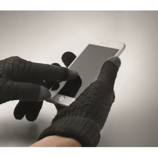 Gift Campaign Guanti invernali personalizzati ecologici RPET con 2 dita touch Winter> Guanti