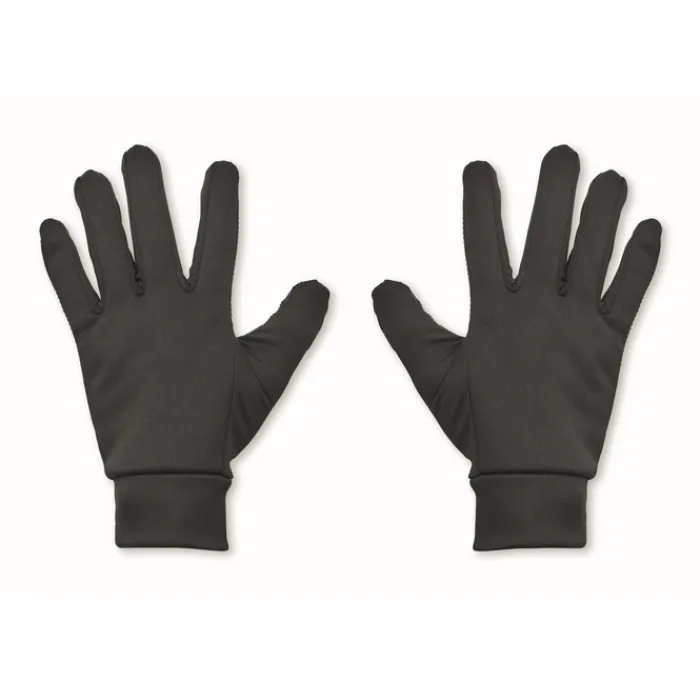 Gift Campaign Guanti sportivi in poliestere con indice e pollice con funzione touch> Guanti