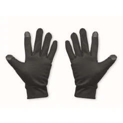 Gift Campaign Guanti sportivi in poliestere con indice e pollice con funzione touch> Guanti