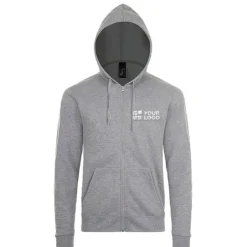 Gift Campaign Hoodie promozionali con zip in cotone e poliestere 260g/m2 SOL'S Stone><noscript><img width=