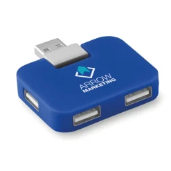 Gift Campaign Hub USB personalizzato economico compatto in ABS 4 USB A Quadrato></noscript> Gadget Per L'Ufficio