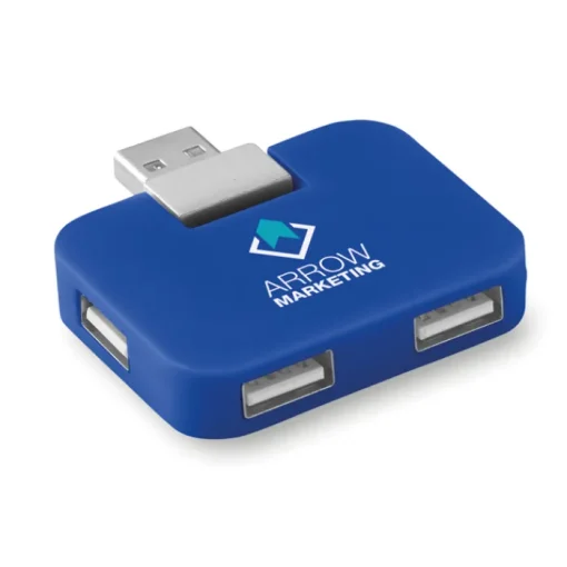 Gift Campaign Hub USB personalizzato economico compatto in ABS 4 USB A Quadrato> Gadget Per L'Ufficio