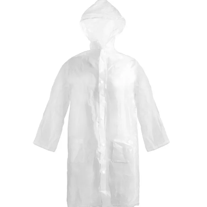 Gift Campaign Impermeabile taglia unica con chiusura frontale e cappuccio in PVC> Impermeabili