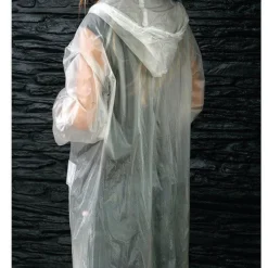 Gift Campaign Impermeabile taglia unica con chiusura frontale e cappuccio in PVC></noscript> Impermeabili