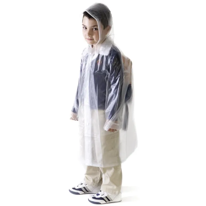 Gift Campaign Impermeabile trasparente per bambini con custodia e cappuccio in PVC> Impermeabili