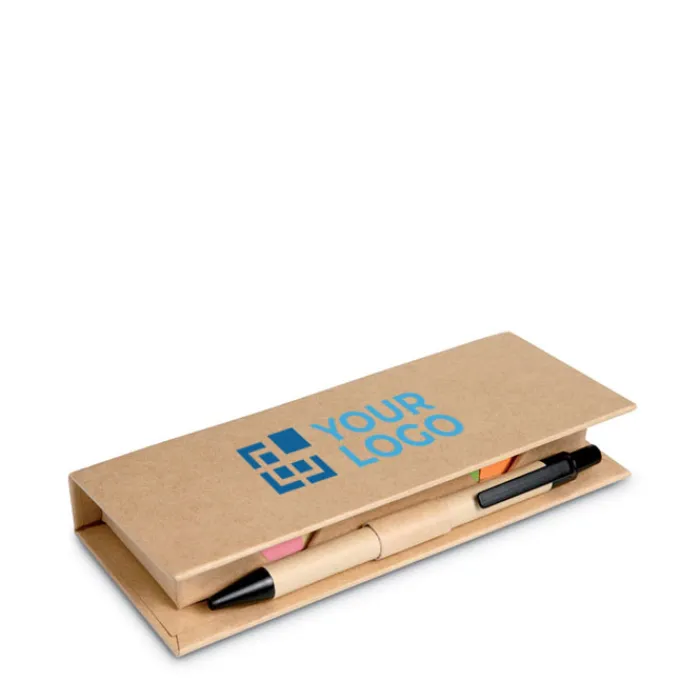 Gift Campaign Kit note adesive colorate diverse misure con righello e penna StickySet> Post-It E Memo