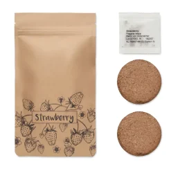 Gift Campaign Kit per la coltivazione delle fragole con da semi e compost> Vasetti Con Semi