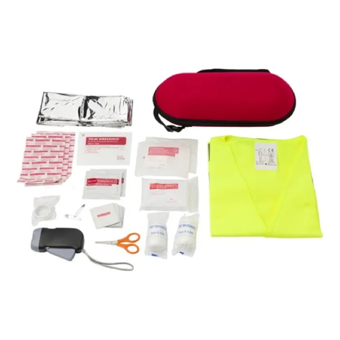 Gift Campaign Kit primo soccorso per auto in custodia rigida 12 accessori Assistance> Gadget Per Auto|Gadget Per L'Ufficio
